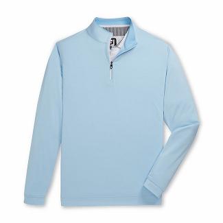 Men's Footjoy Golf Mid Layer Light Blue/White NZ-141337